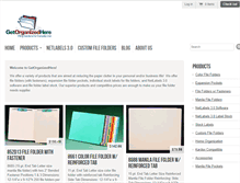 Tablet Screenshot of getorganizedhere.com